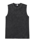 Vintage Washed Sleeveless Tee — Washed Black