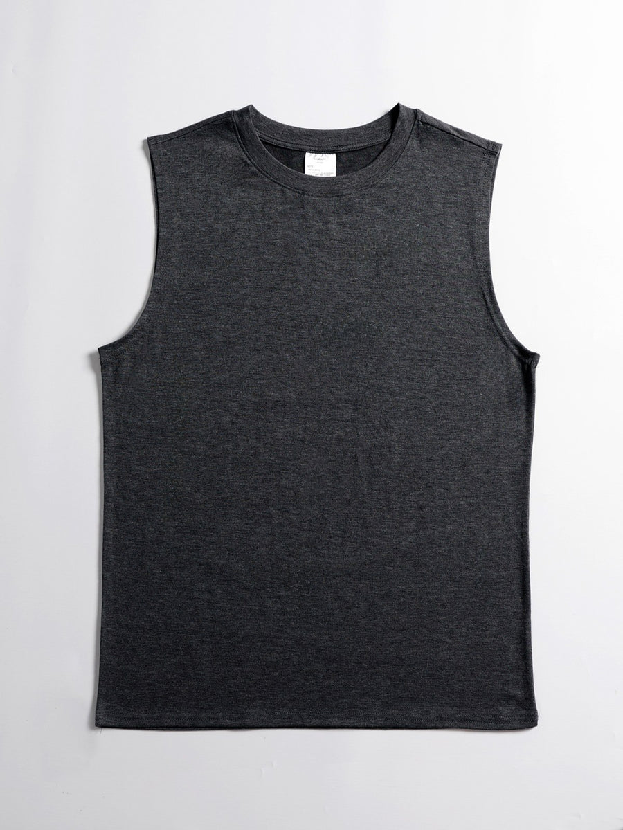 Men's Sleeveless Muscle Tee — Black