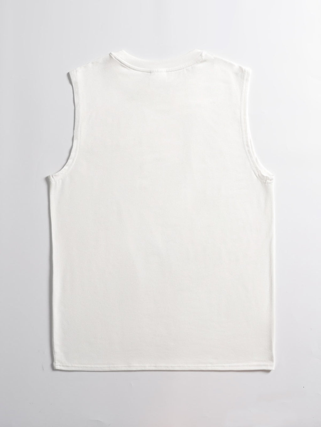 Men's Sleeveless Muscle Tee — White