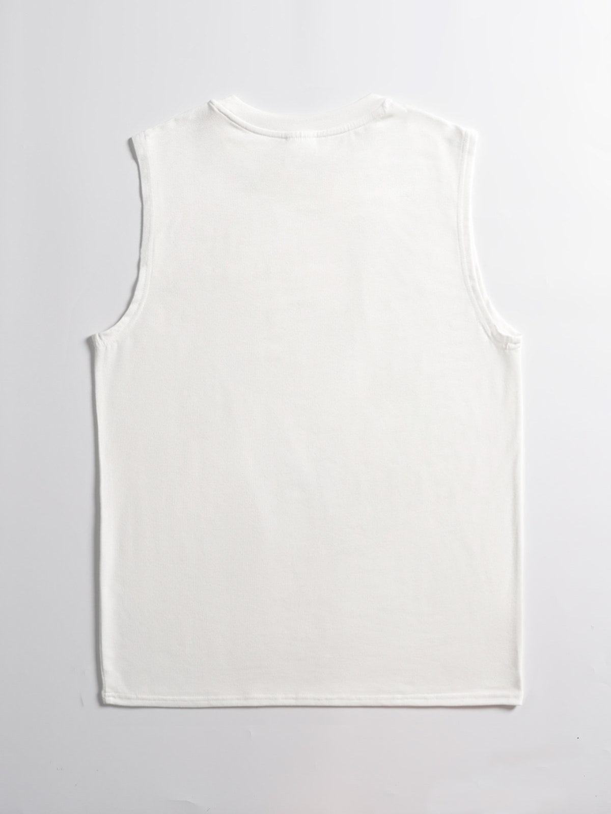 Men's Sleeveless Muscle Tee — White