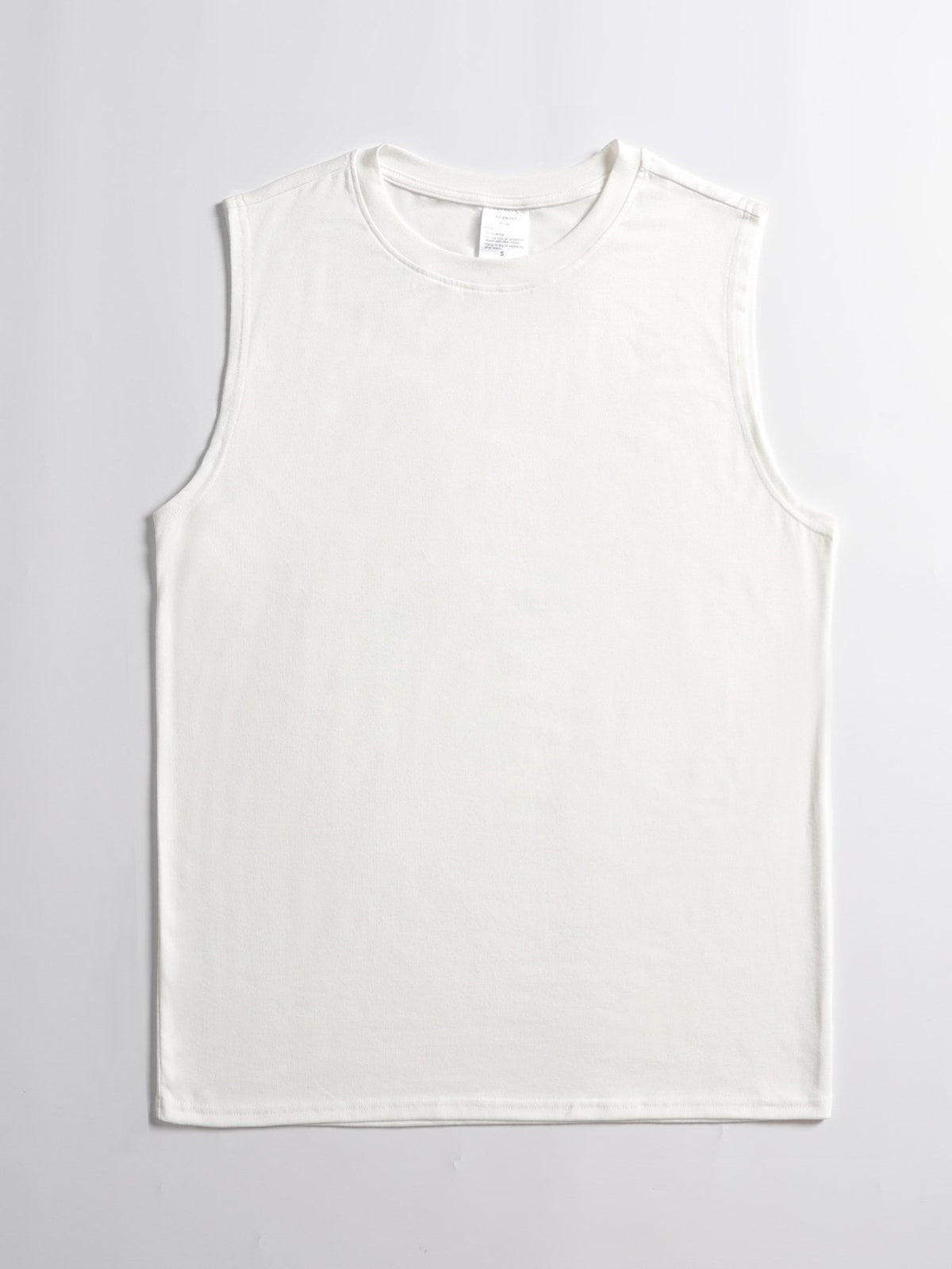 Men's Sleeveless Muscle Tee — White