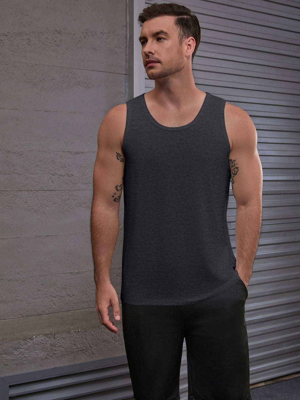 Men's Tank Top — Black