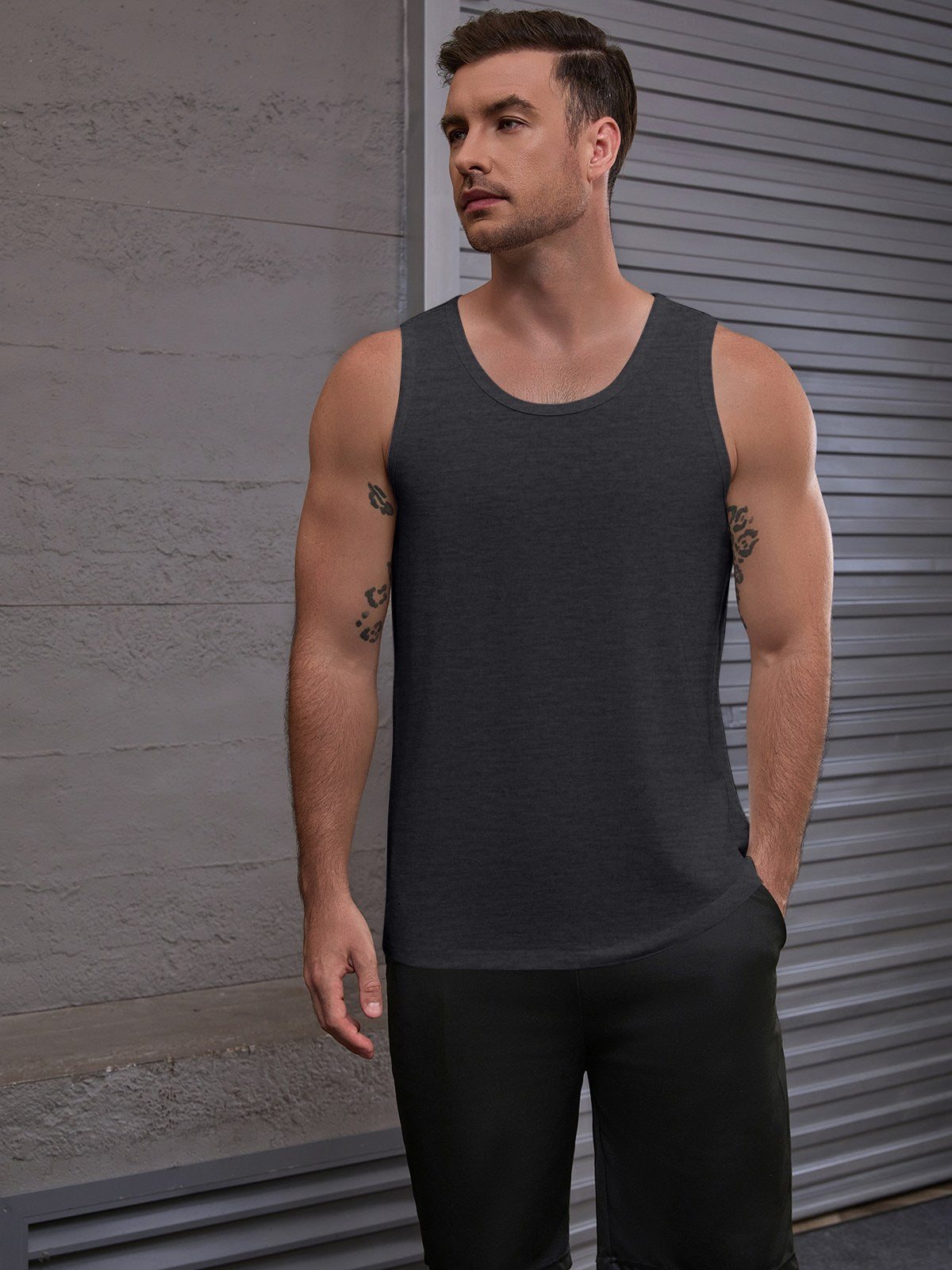 Men's Tank Top — Black