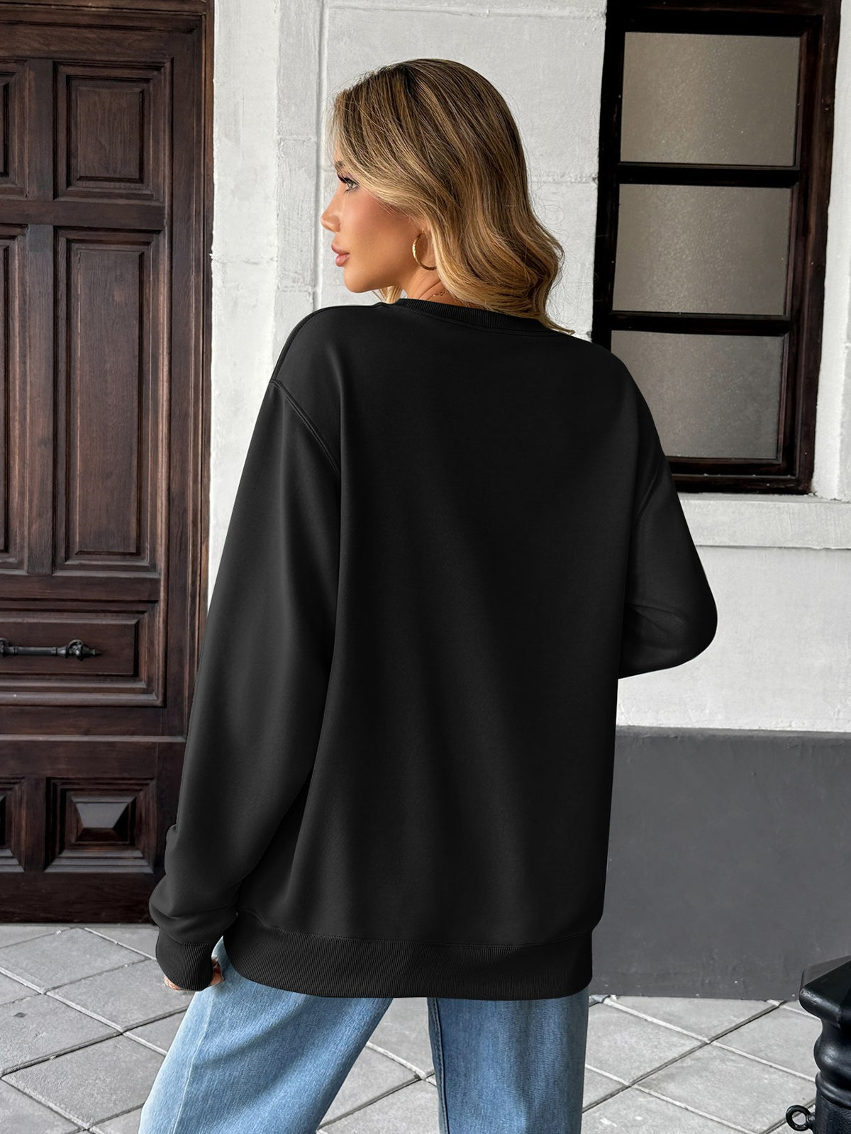 Unisex Crewneck Sweatshirt — Black