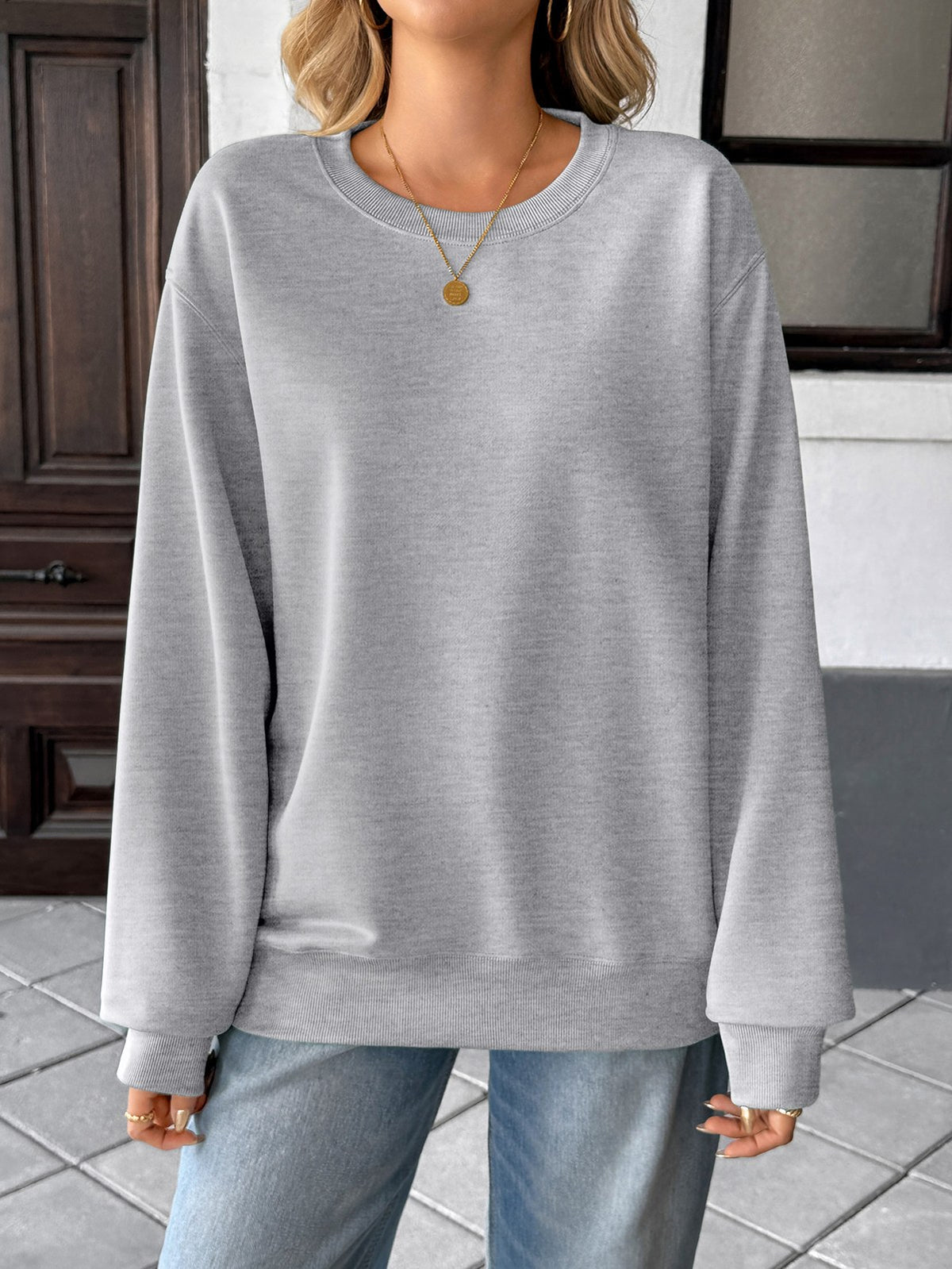 Unisex Crewneck Sweatshirt — Gray
