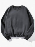 Unisex Relaxed Crewneck Sweatshirt — Dark Gray