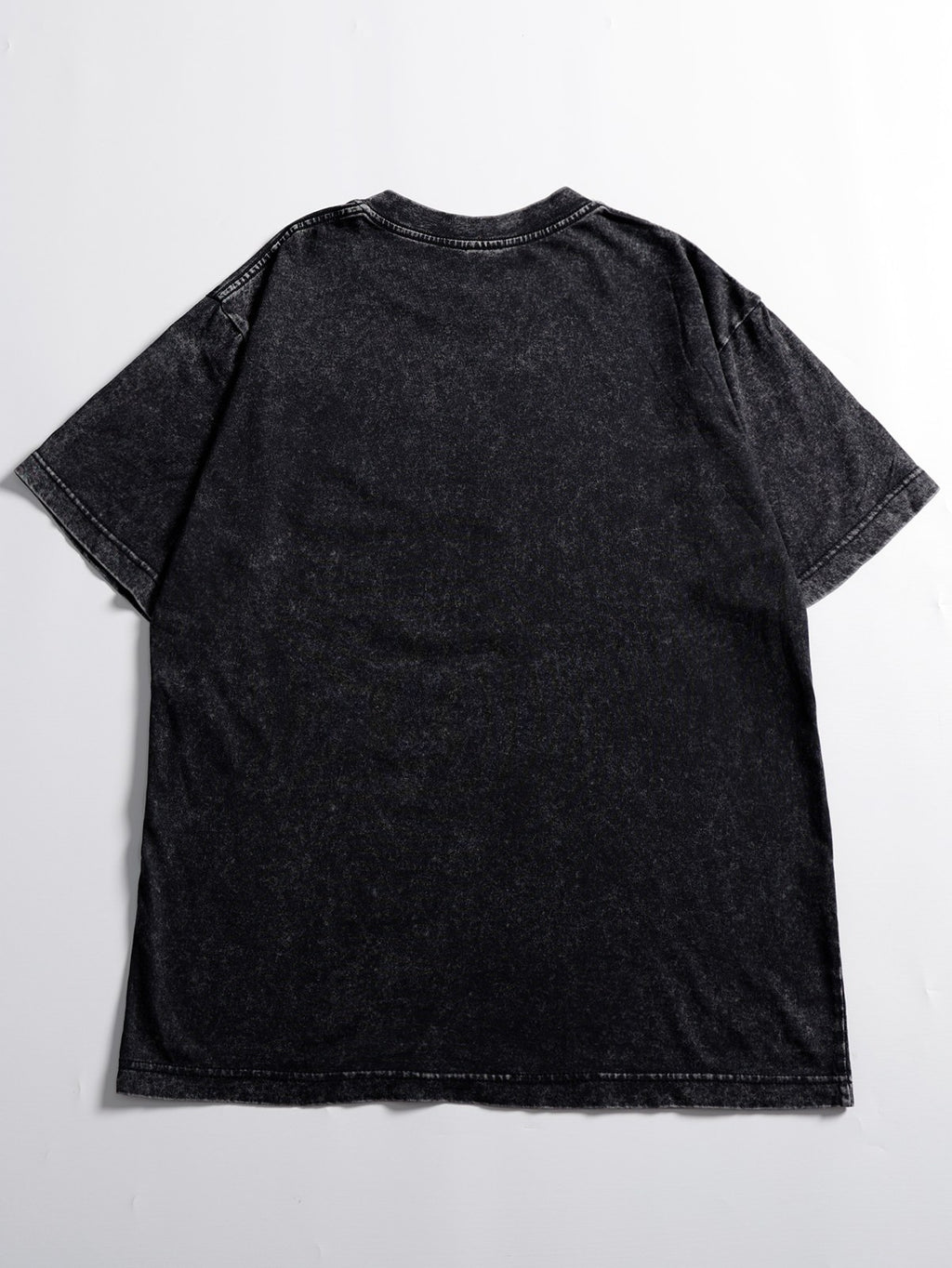 Unisex Acid Wash Oversized Tee — Black