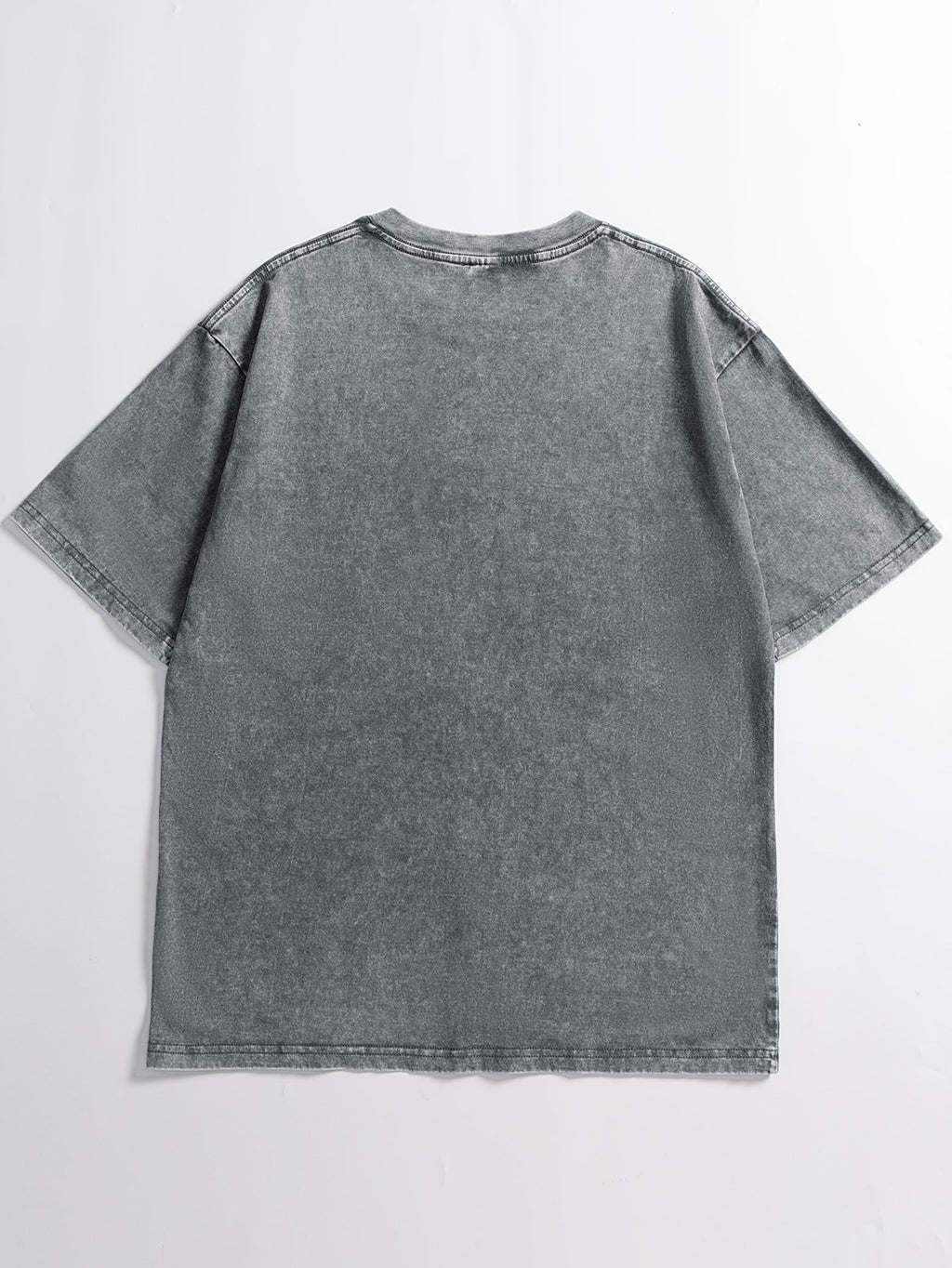 Unisex Acid Wash Oversized Tee — Gray