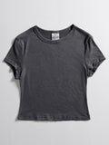 Women's Baby Tee — Black