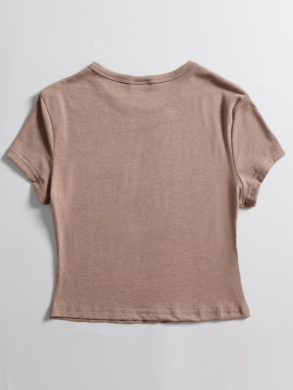 Women's Baby Tee — Khaki