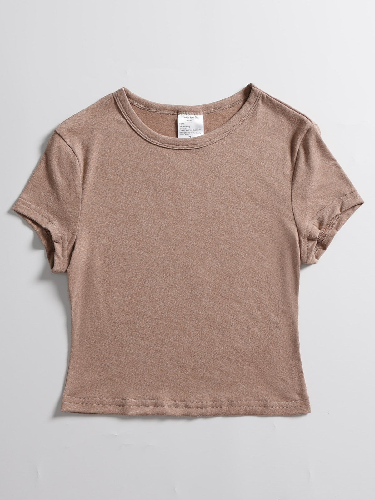 Women's Baby Tee — Khaki