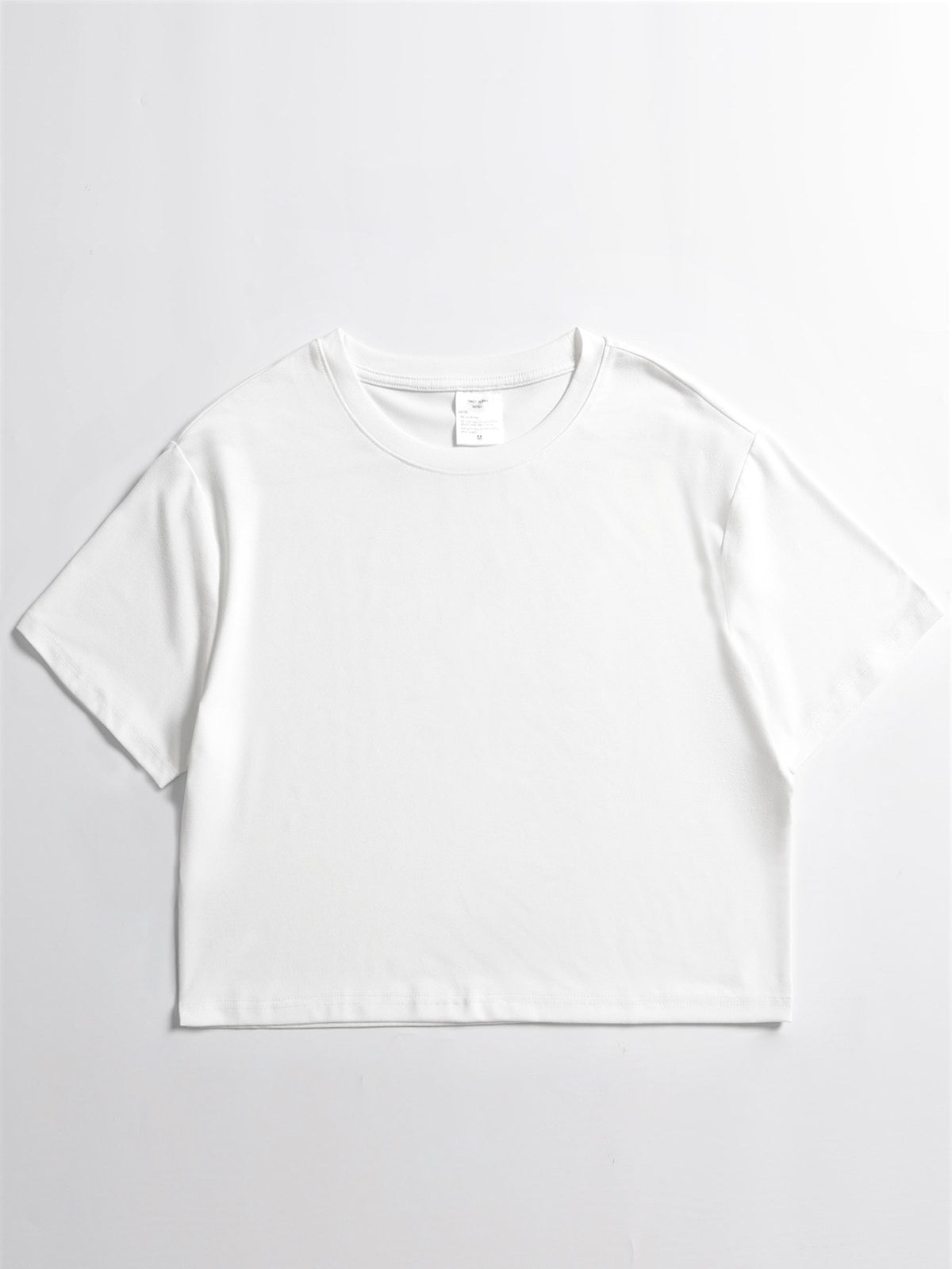 Women's Boxy Crop Tee — White