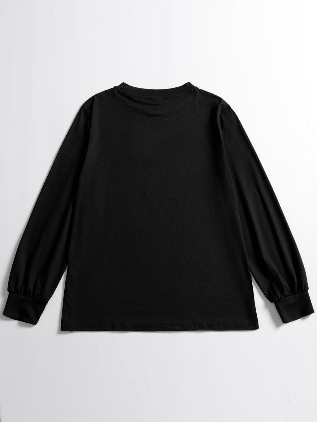 Women's Long Sleeve Tee — Black