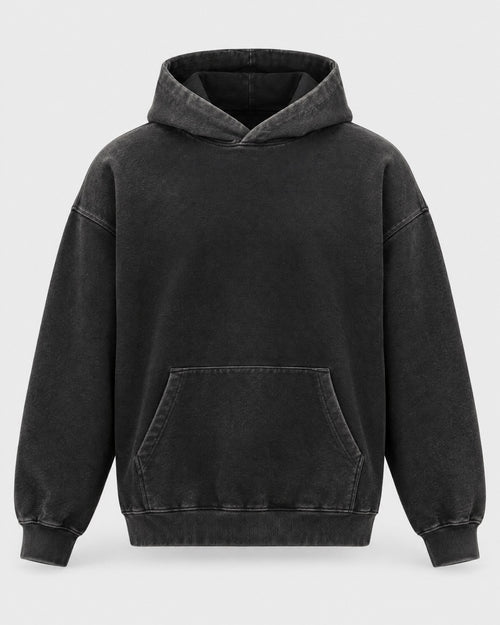 Montage Heavyweight Hoodie — Spray Black